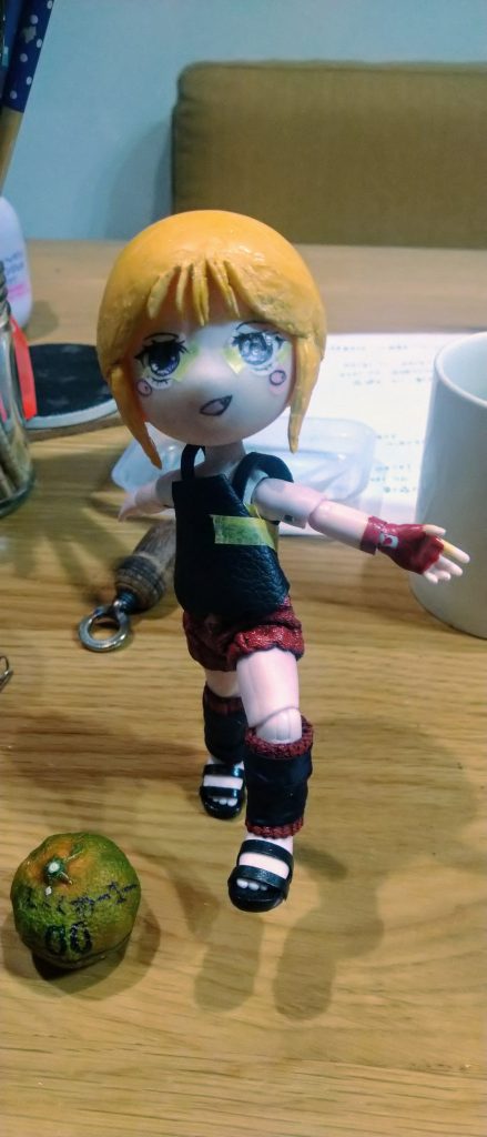 安堵　安堵　。。。 （ 片足直立ポーズ　自力で立ってます）