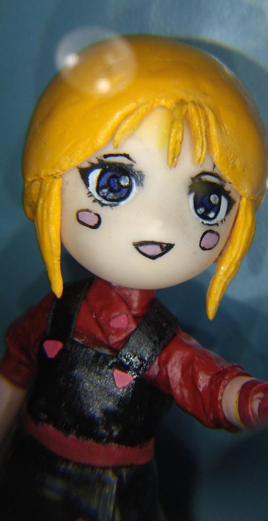 新水性アクリジョン を １滴ずつ とんとん塗り