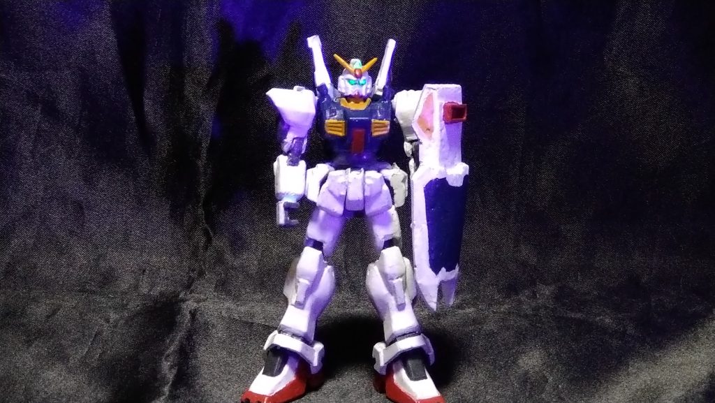 そして塗装!男子(おっさん)は蛍光塗料で目が光るとか好きなのよ