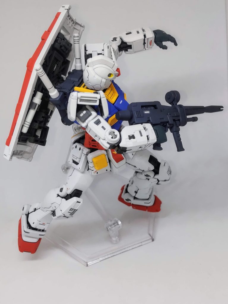 NT撃ち。どのポーズもカッコよいです…。やはりRX-78が好き…。