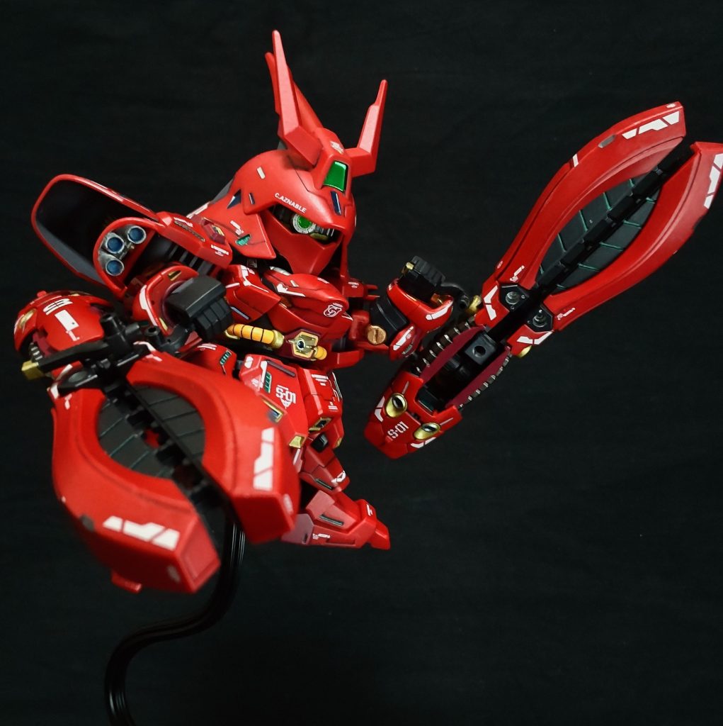 ハイパービームサーベルモード。当たり前ですが、ビームエフェクトはありません😅。