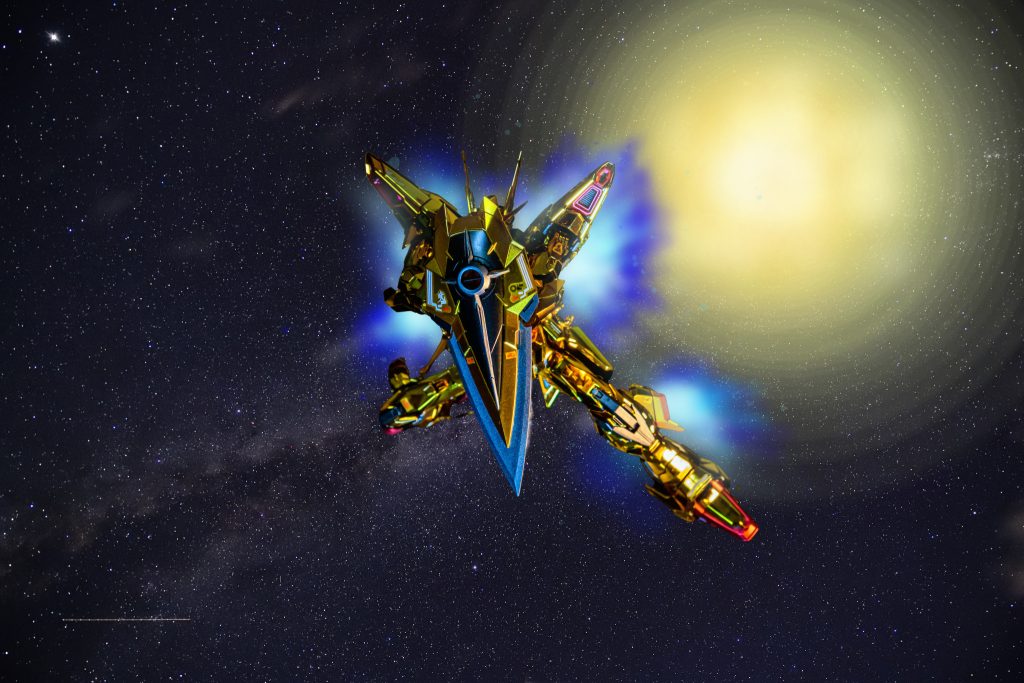 即座に振り返って盾を構えてーーーーー