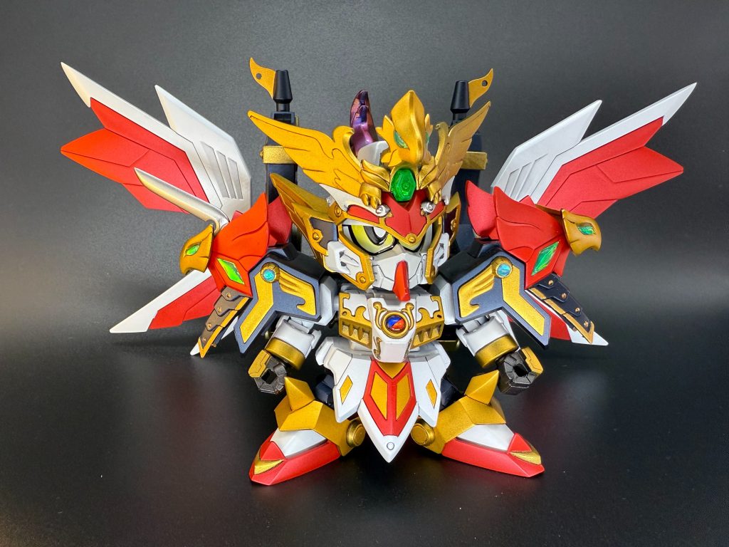 バトルマスク装着。やはり大将軍にはマスクが似合います。真駆参大将軍は当時のコミックワールドの印象が強く、兜周り(立髪、兜のふち)は当時のカラーリングにて着色しています。