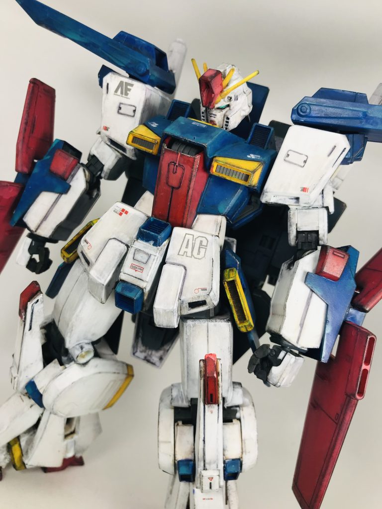 前回の投稿で少し触れましたが、アクリルガッシュでの塗装は基本、まずラッカーや水性アクリルカラー、サーフェイサーなどで全体を暗めのカラーで下地塗装をするとよいみたいですが…