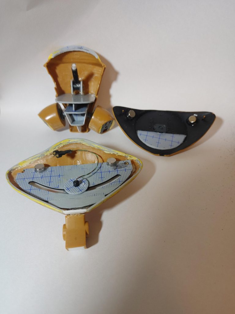 胴体、頭パーツ加工