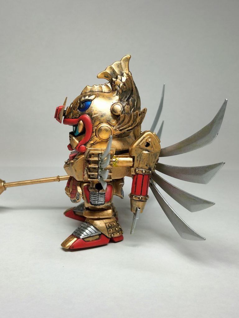 しょうが無いですが成型色が全然違う〜(gundam-kao9)千生本体に至っては真っ黒なんですよね(gundam-kao5)