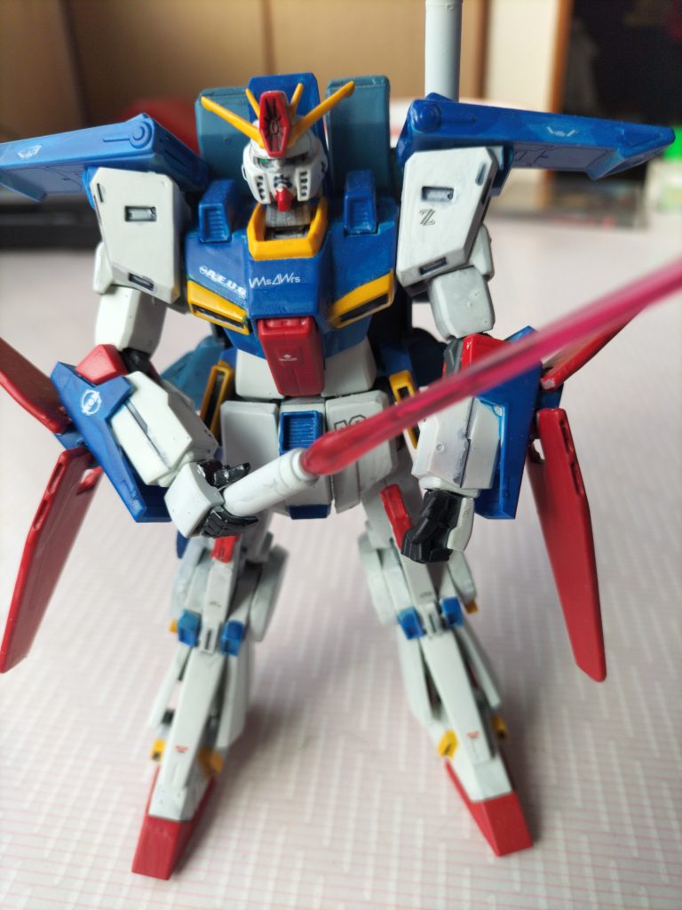 HGUCZZガンダム、トップコートして変形させました(•‿•)–8枚目/制作者:tsuyochaXXX