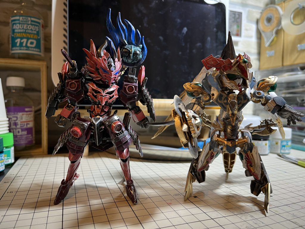 ジークアクスとサイズを合わせるのに苦心しました