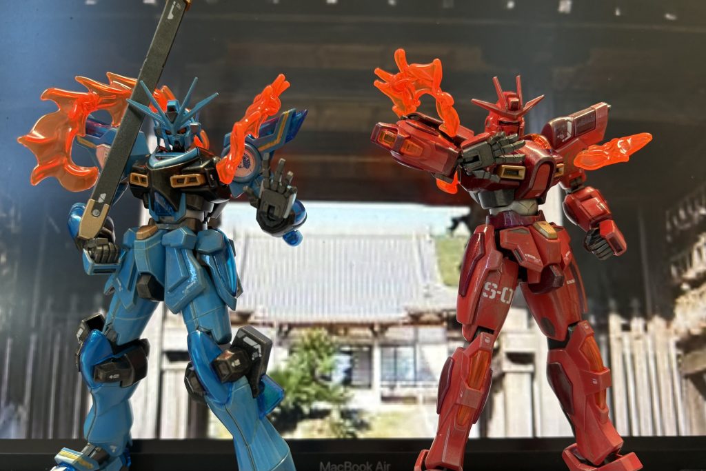 最後は二体揃えて「おっとここは通さないぜ」みたいな感じで。それでは