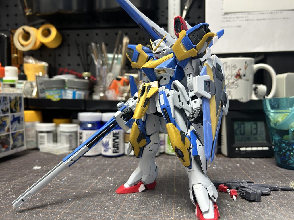 自分にしては割と加工した方かと思います。結構ツルツルなキットですがちょっと足すだけでだいぶ締まった感じになるとおもいます。もうちょっとよく考えて作ればよかった気もします。