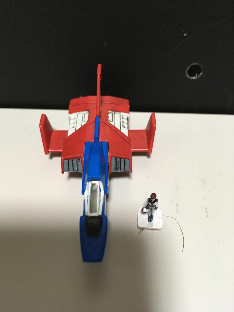 HGUCのコアファイターとアムロです。