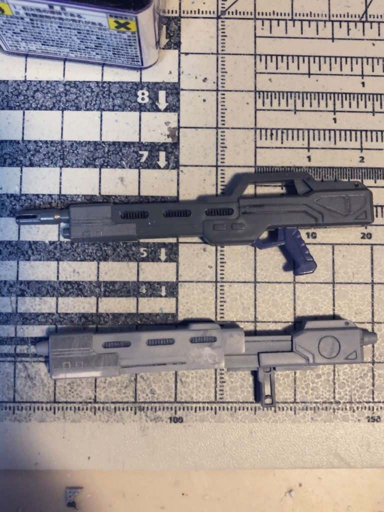 2丁のライフルは1/100エアマスターの物を使っています。