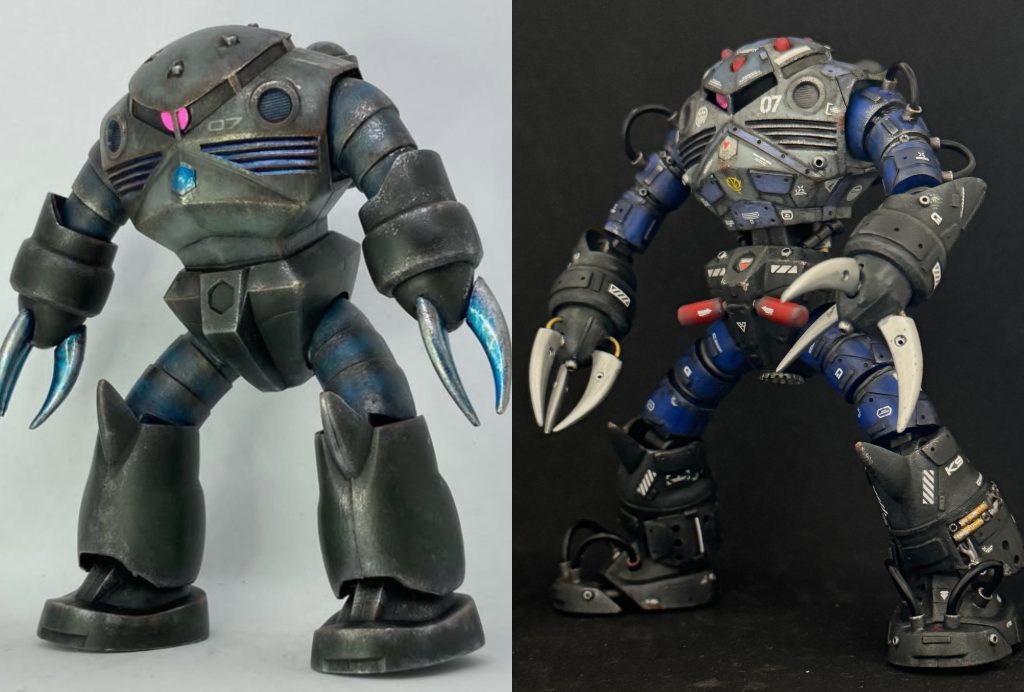 ビフォーアフター。こう見ると、ビフォーはゆるキャラくらいかわいい!