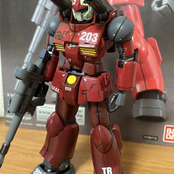 ガンキャノンHG筆塗り全塗装