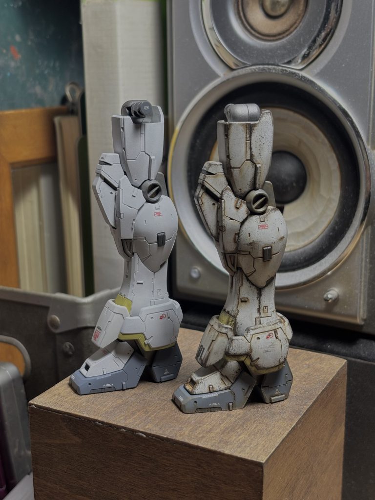 ▲ウェザリングのビフォーアフターです 大好きならいだ〜Joeさんのウェザリング方法を参考にしています お気軽汚しといいつつめちゃくちゃ奥が深い… もうちょっとこうしておけばなぁが永遠に無くならない