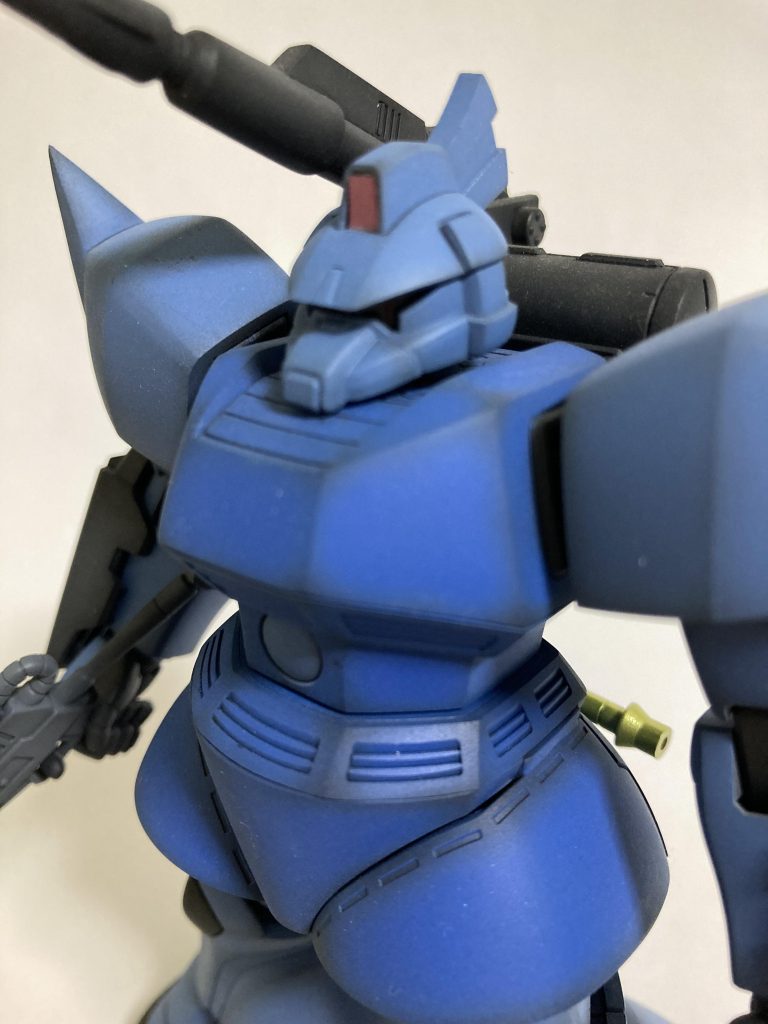 最後はノーマル、キャノンのミキシングした顔をオマケで。青の部隊のゲルググはレプリカらしいので、豚鼻じゃないバージョンもありかと思い作成しました(青の部隊ゲルググだけで3個顔があります…)