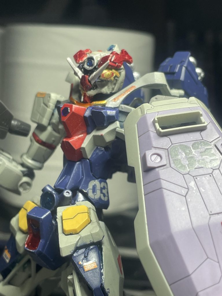 没になった頭部。ターンAを意識してみましたが今ひとつでしたのでやめました。