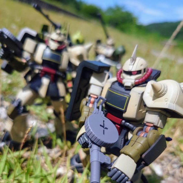 ザク デザートカラー モビルスーツアンサンブル 01 1.5 リペイント 改修 ザク デザートカラー モビルスーツアンサンブル 01 1.5