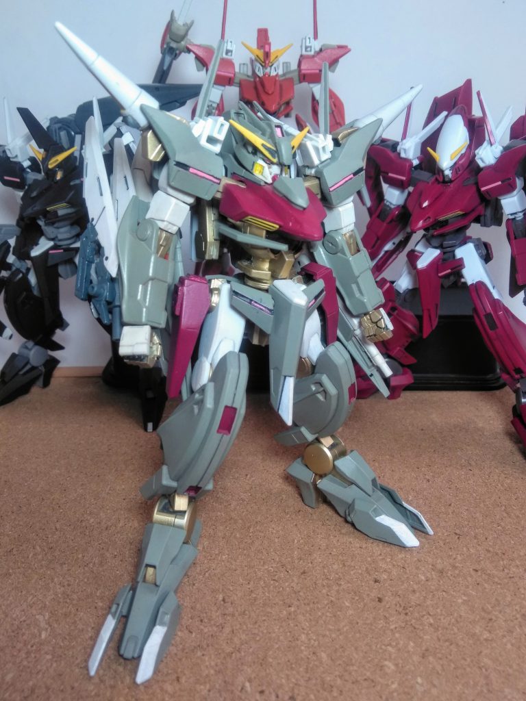 調子にノッテ!今回も『見えると嬉しいなシリーズ』を実行です 😁御覧の通り 🧐『ガンダム OO』に登場の『三〇鹿トリ❌→ガンダム スローネ ツヴァイ』を異世界転生させてみました 😤💨💨