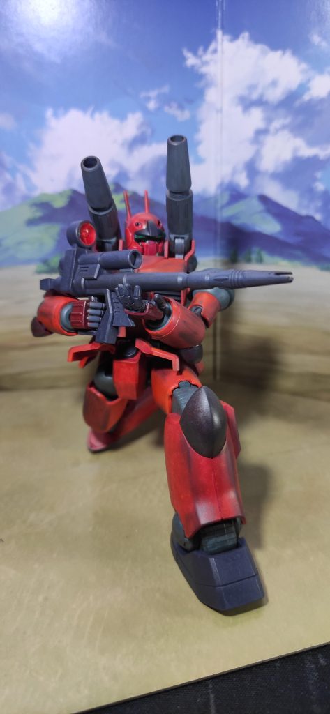 いつもの素組み、ガンダムマーカー塗装です✨トップコートはつや消しで😀