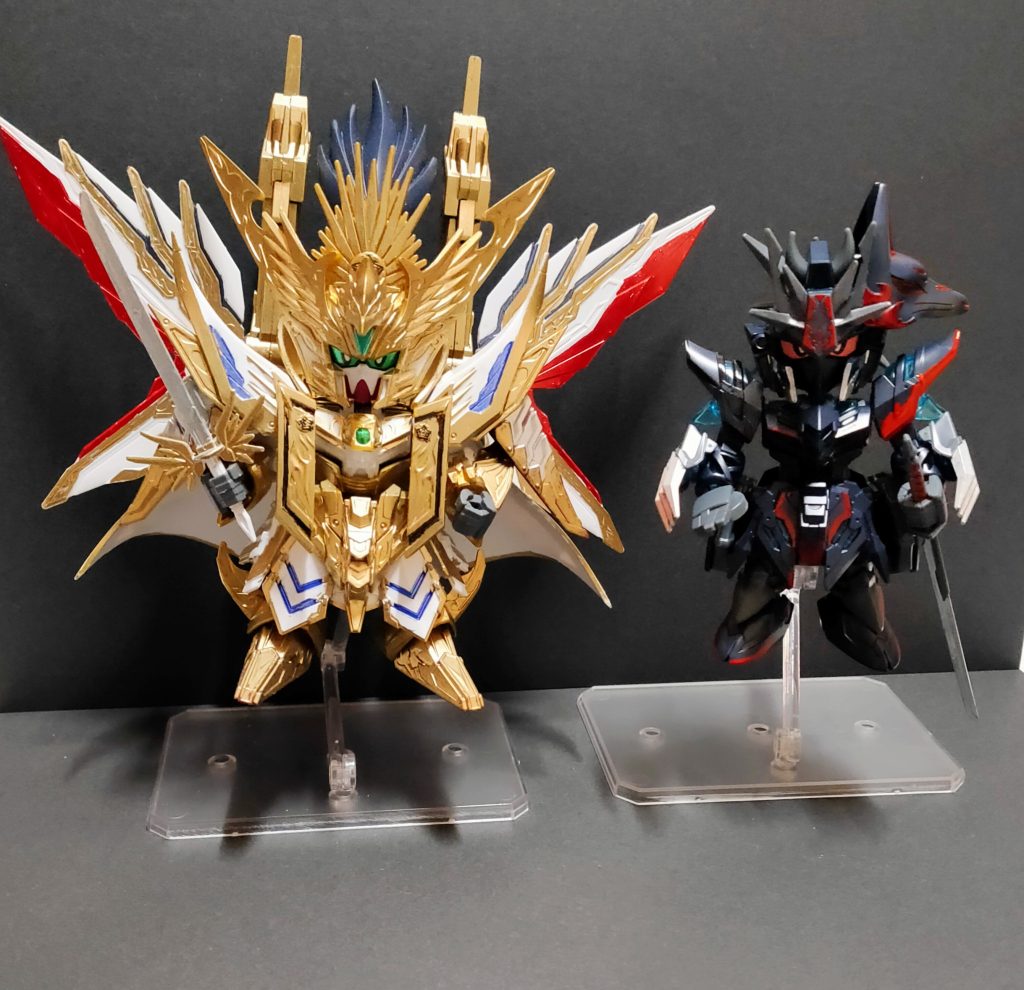 主君の信長エピオン(の覚醒Ver天下無双大将軍)と📸主と家臣が揃うのは良いですね。そのうち才蔵デルタカイも作る予定です! 今回も見てくれてありがとうございます✨