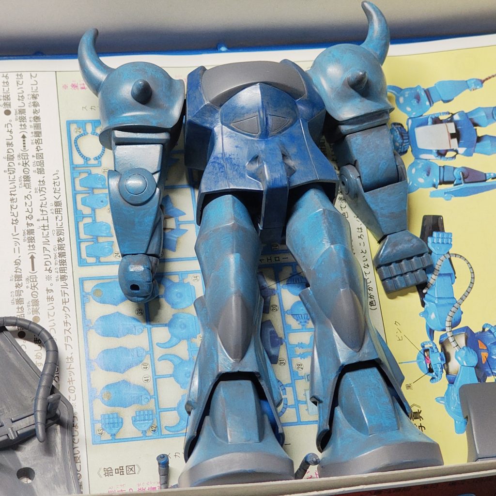 青系だけ一色目1.5周ぐらい塗ったところ。ということで終わりです。見ていただいて、ありがとうございました。