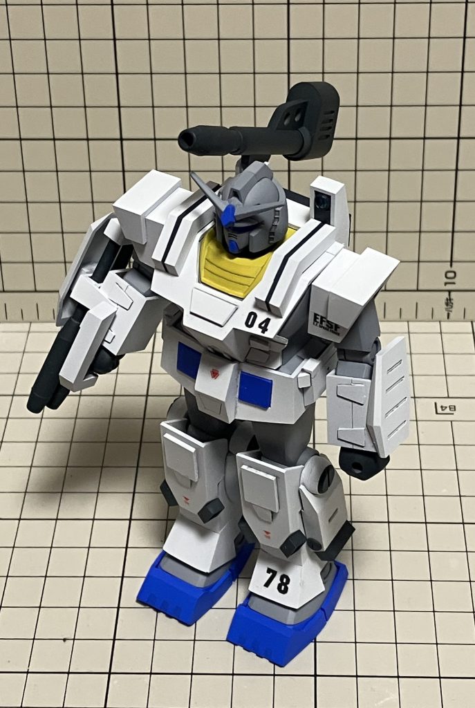 せっかくなので例の緑ではなくオリジナル(?)のカラーで塗装。こちらも元ネタがわかった方はコメントください。