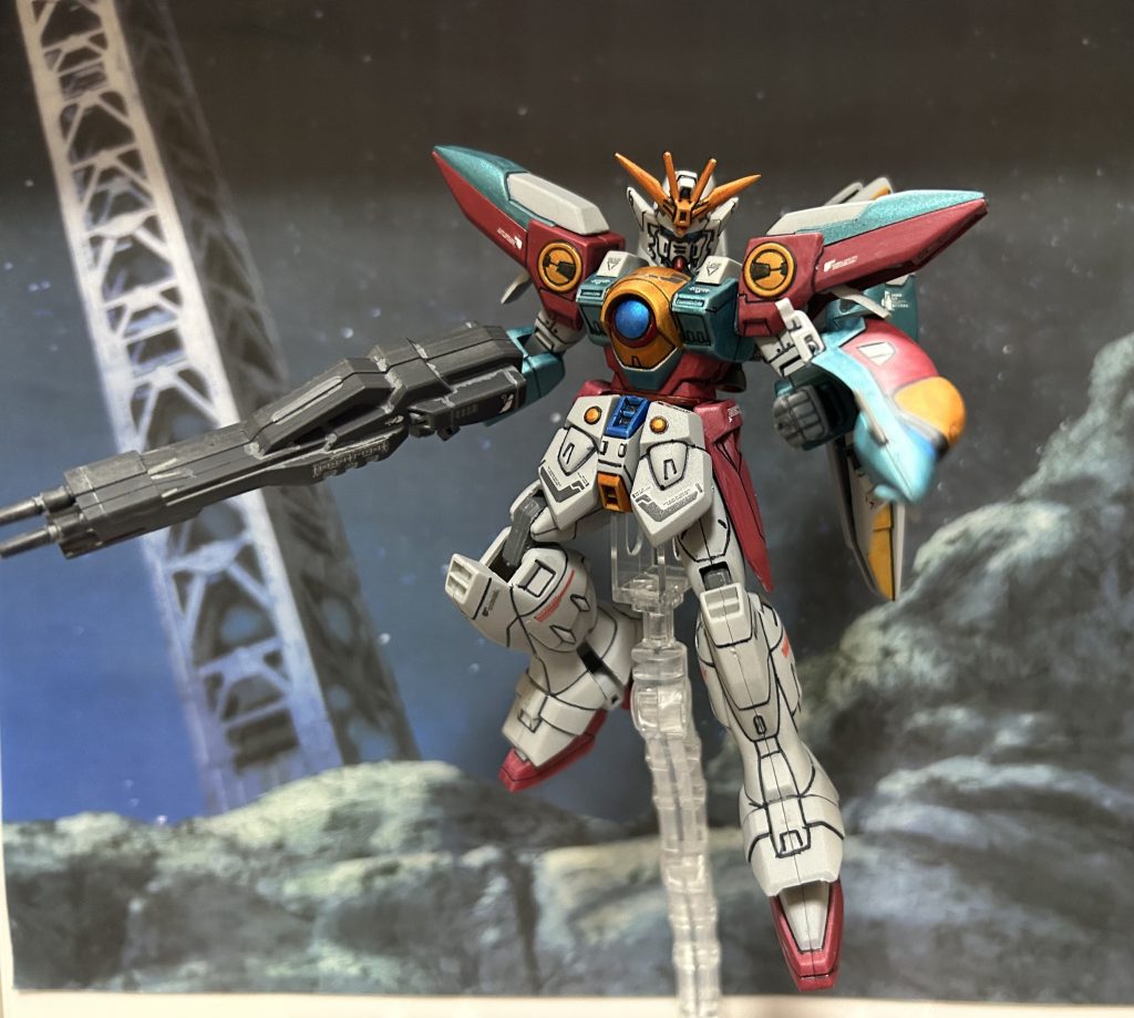 どうせなら色も変えてみるかと思い、specⅡとゆうことで筆塗りデカールを貼りました。