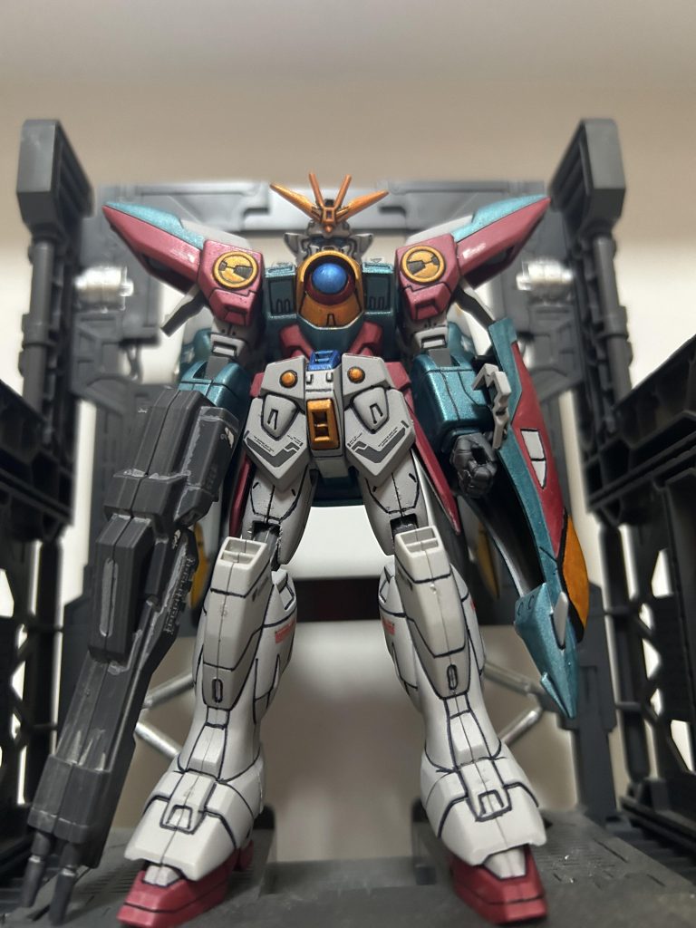 改修した部分・首1mm延長・胴1mm延長・脚2mm延長