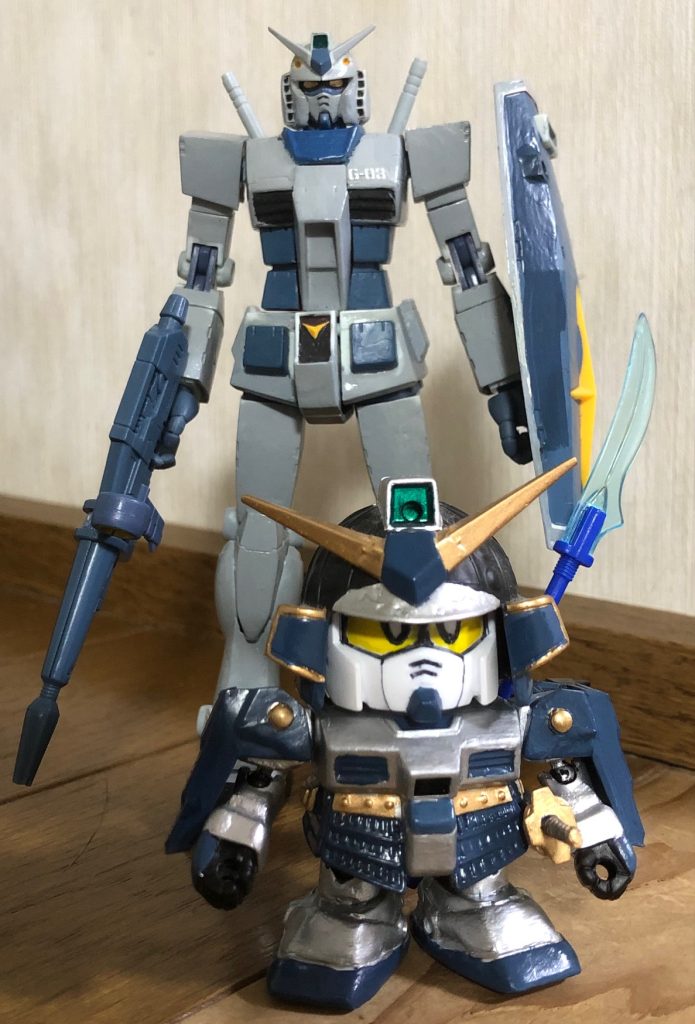 ロボット魂のG3ガンダムとツーショットで〆！！