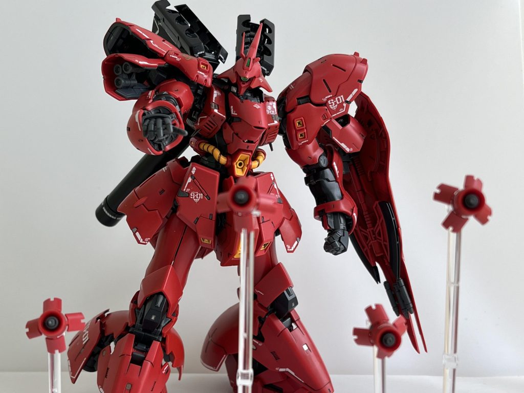 水星の魔女ウェポンディスプレイを使ってファンネルを飛ばしてみました。高さが足りない💦