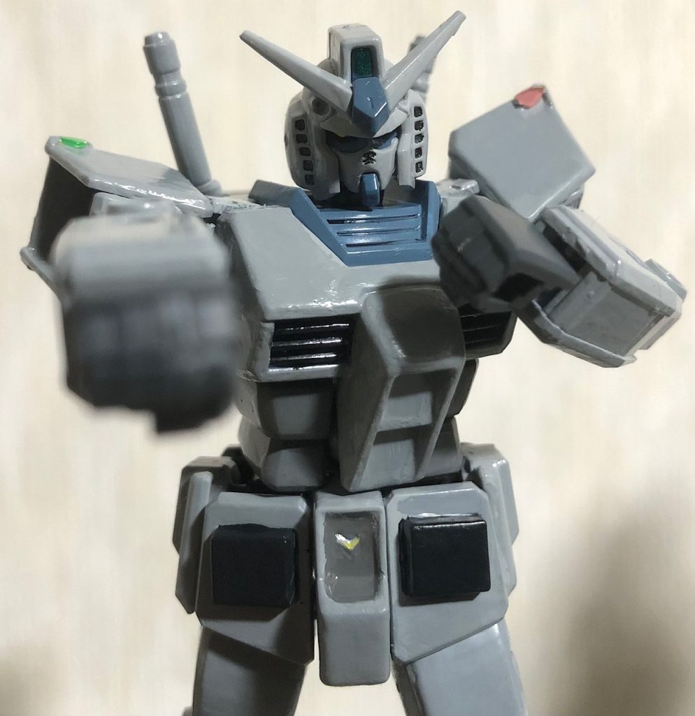 小説版ガンダムの起動シーンを再現。