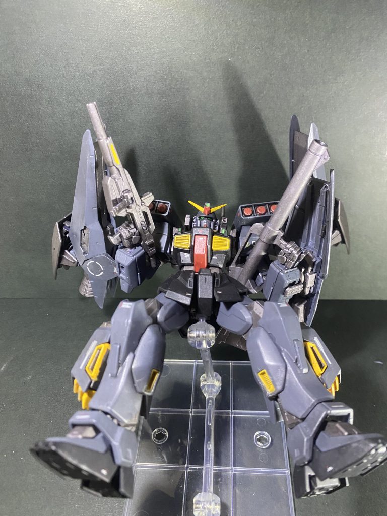 お気に入りアングル一斉掃射で敵MS部隊を殲滅だー。