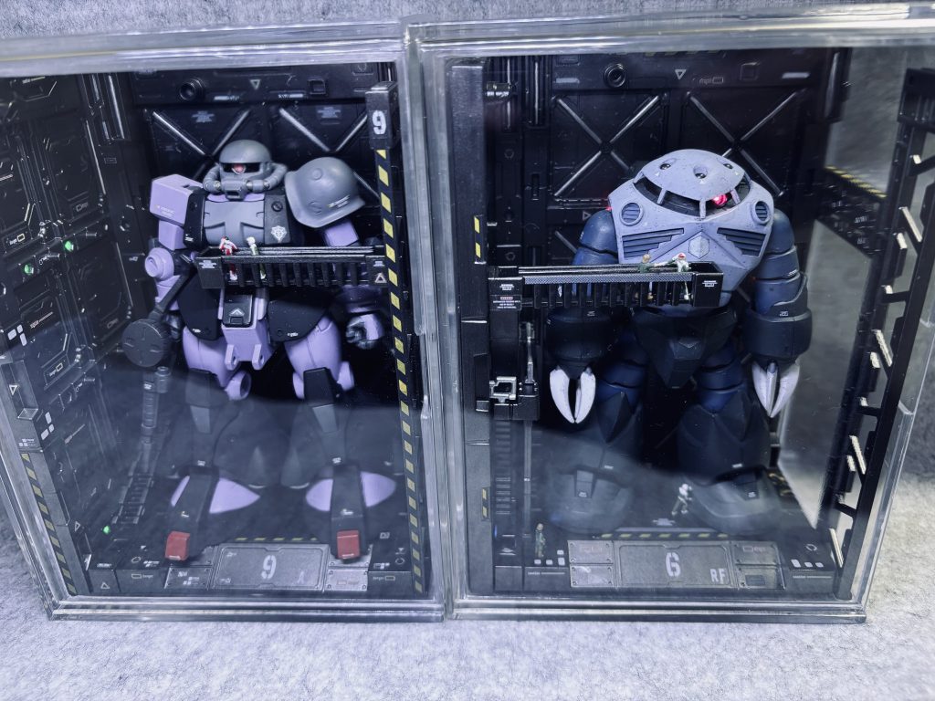 不釣り合いですが、少し前に作ったズゴックのコンパクトディスプレイと並べて🎵ご覧いただきありがとうございました😊