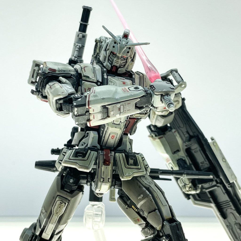 全塗装 完成品 ＨＧ 1/144 ガンダム ジ・オリジン ウェザリング塗装 HG ガンダム オリジン版 1/144 GUNDAM THE ORIGIN 改修塗装済み