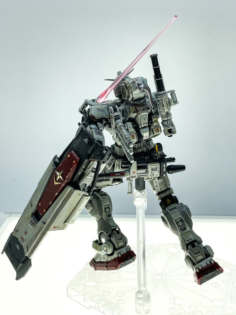 HG 1/144 ガンダムEX 復讐のレクイエム スプレー塗装・ウェザリング–5枚目/制作者：冴島