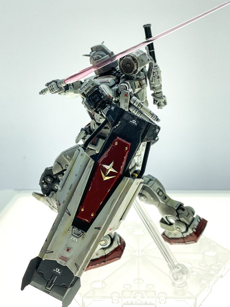 HG 1/144 ガンダムEX 復讐のレクイエム スプレー塗装・ウェザリング–3枚目/制作者：冴島