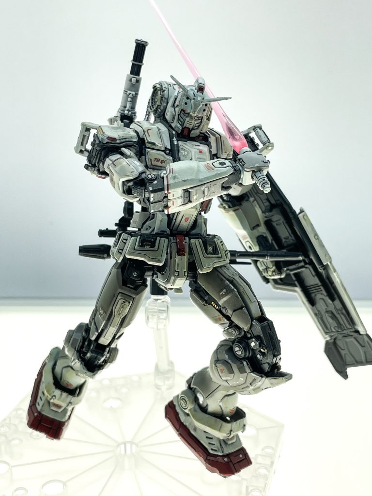HG 1/144 ガンダムEX 復讐のレクイエム スプレー塗装・ウェザリング–2枚目/制作者：冴島