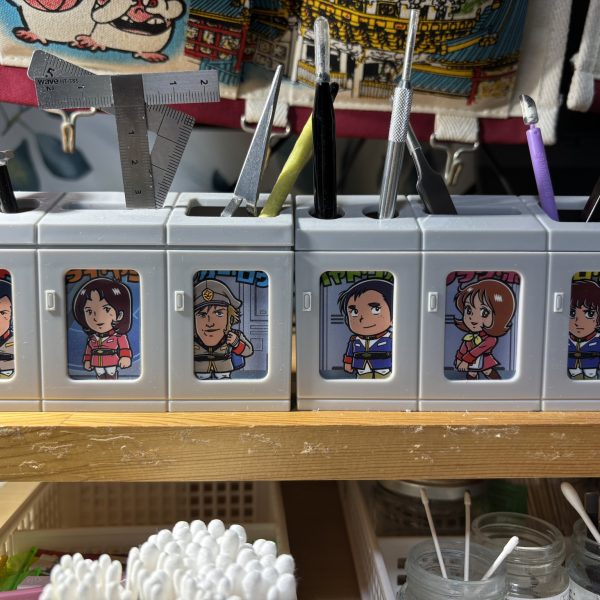 100均ミニチュア【駅のゴミ箱】