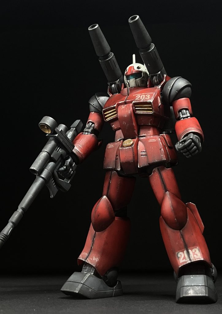 今回も成型色仕上げでガンキャノン仕上げました