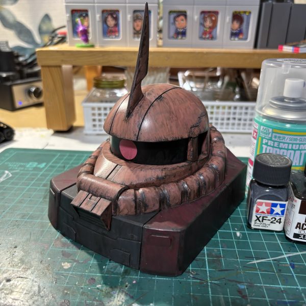 シャアザクヘッド塗装