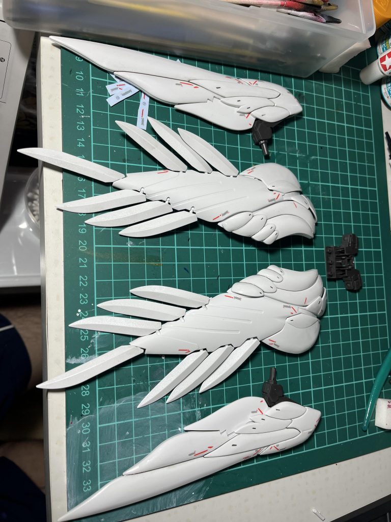 左右対称がかなり神経使うところです。