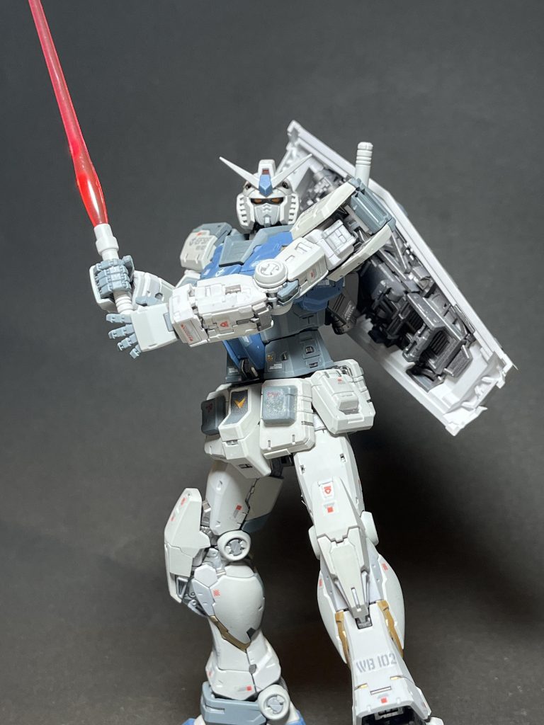 ビームサーベル。いまさらながら、墨入れ忘れてることに気がつきました。クリアー吹いちゃった、、、。閲覧いただき、ありがとうございました。