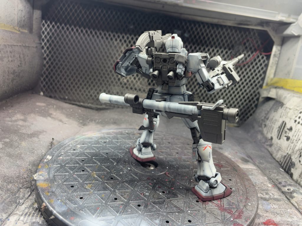 ビームサーベルを復習のレクイエム版のガンダムと同じ感じにマウント‼️