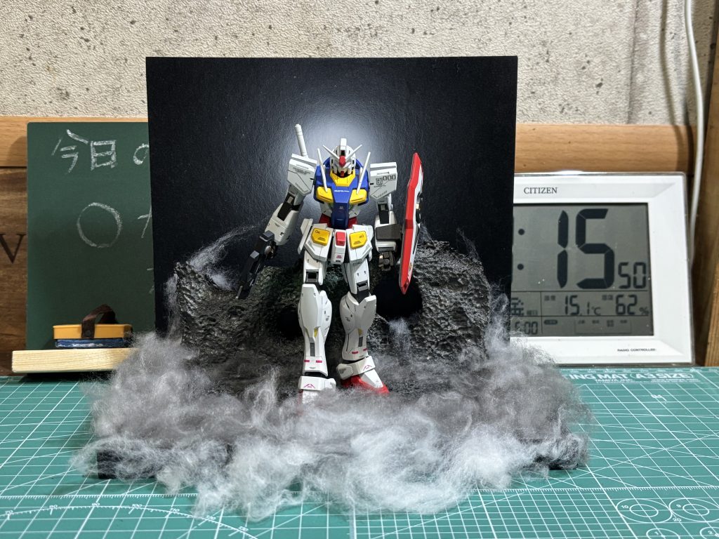 せっかくなので発泡スチロール製専用お立ち台を制作しました٩( 'ω' )و 最後までお付き合い頂き、ありがとうございました😊