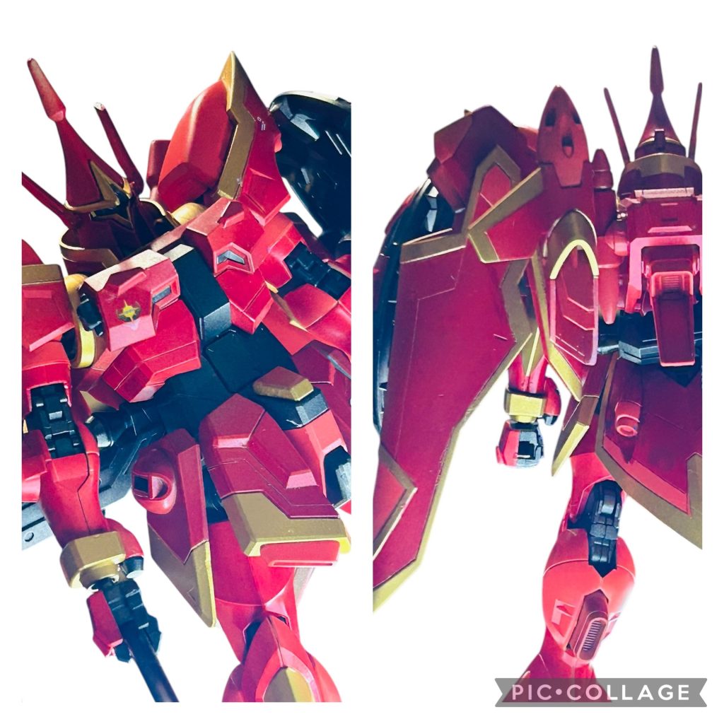 分かりにくい‥赤部はメタリックレッドとスカーレットで塗り分けてます。改修は一切してません。色変えだけです。