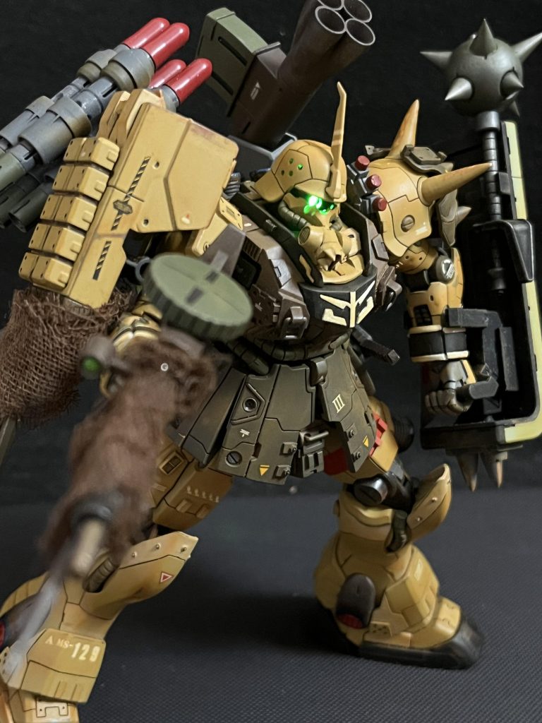 今回はガーゼを使ってより陸戦って感じにしました日常にあるものが模型に活かせる