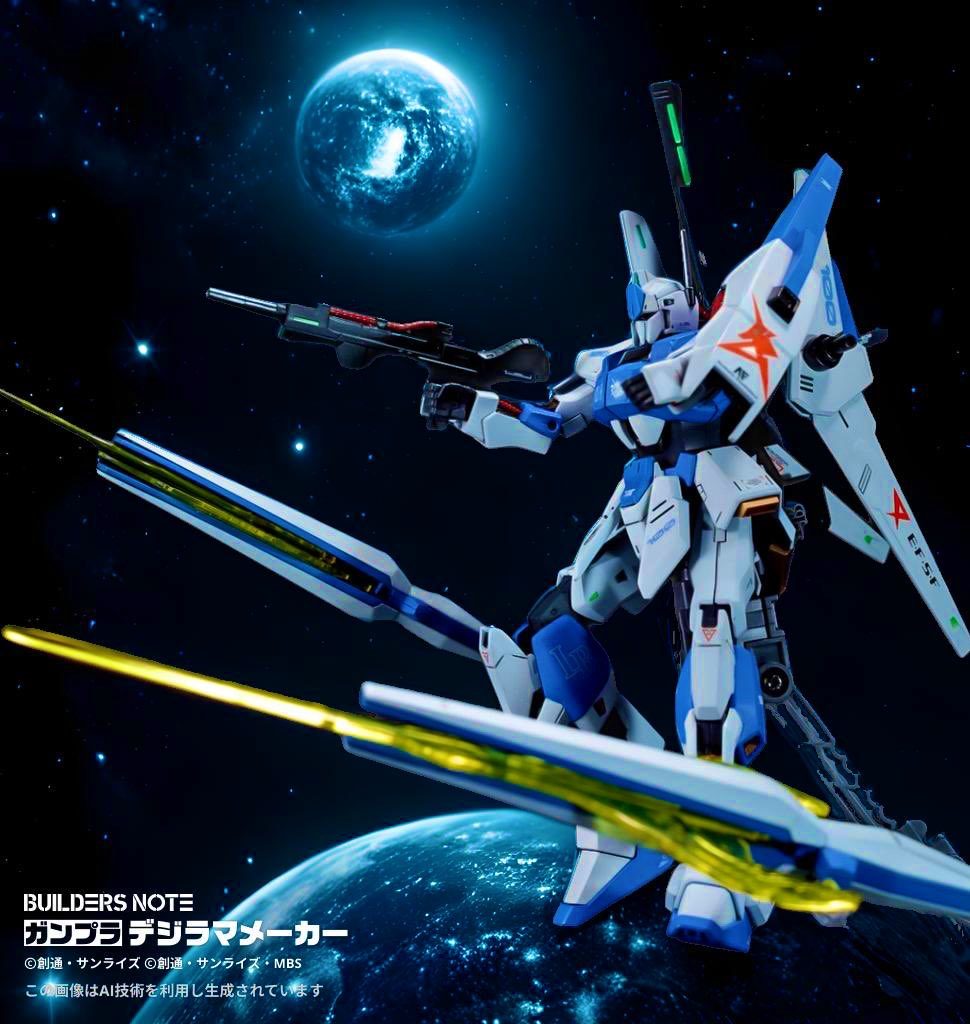 最後に最近流行りのデジラマメーカーを使ってみました。やはりアムロは宇宙でなければ…最後までご覧いただきありがとうございました。今年は何体作れるのか…(￣◇￣;)