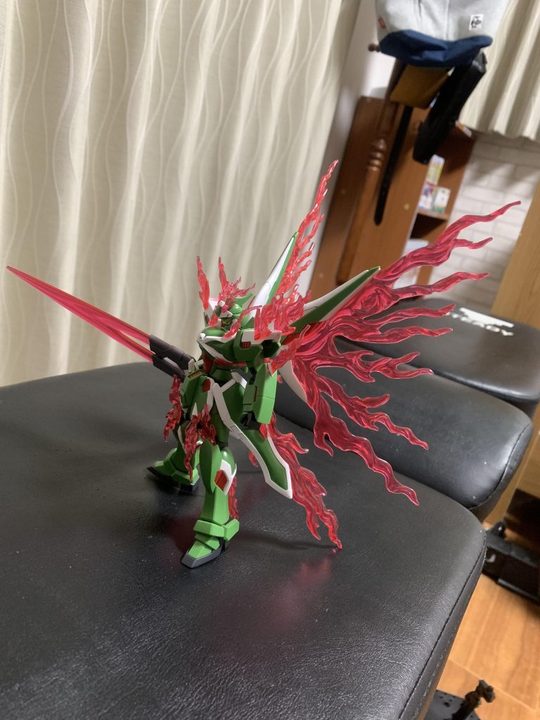 通常状態の時に持たせ忘れたバタフライバスターのソードモードと一緒に😅