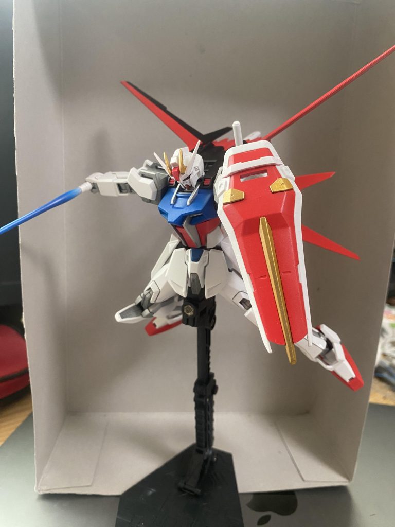 一番くじ限定MGストライクガンダムvarRMソリッドクリアアナザーの箱絵風